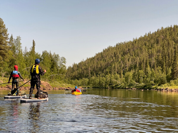 Experience the Magic of Ivalo River on a 3 day SUP & Packraft Adventure!